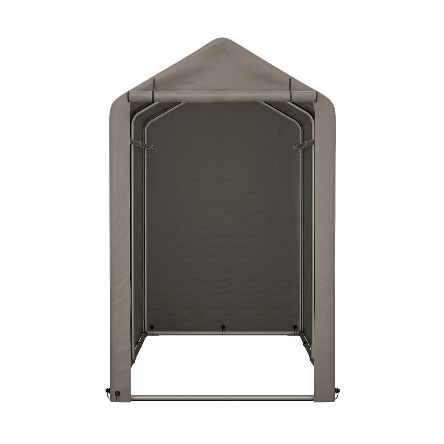 BIRCHTREE 1.8M*1M Garden Waterproof Anti-UV Bike Storage Tent Bicycle Motorcycle Shed Shelter Outdoor Backyard Steel Frame PE Cover Zipper Door Small Grey