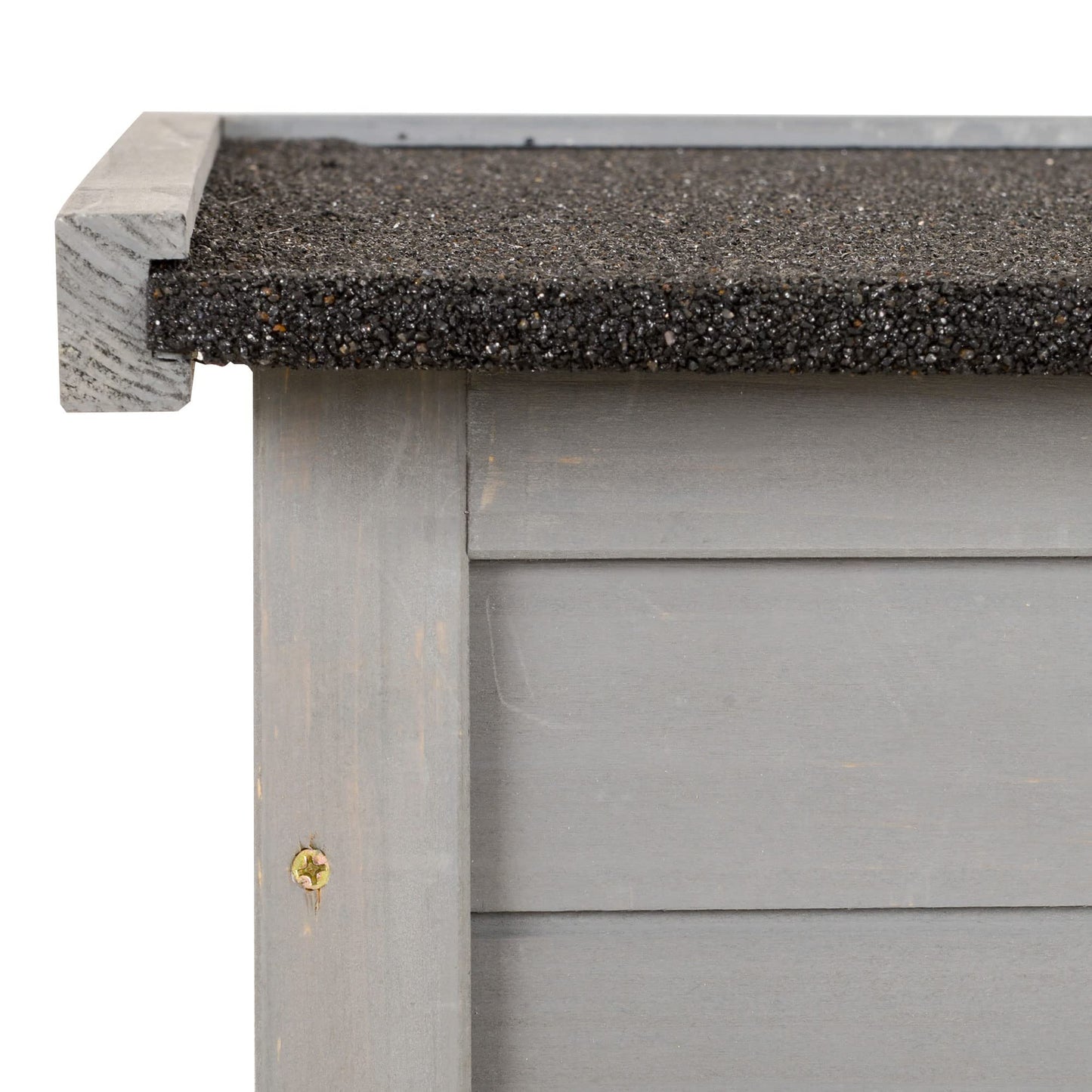 Outsunny Garden Shed Wooden 2 Door Unit 87L x 46.5W x 96.5Hcm, Grey