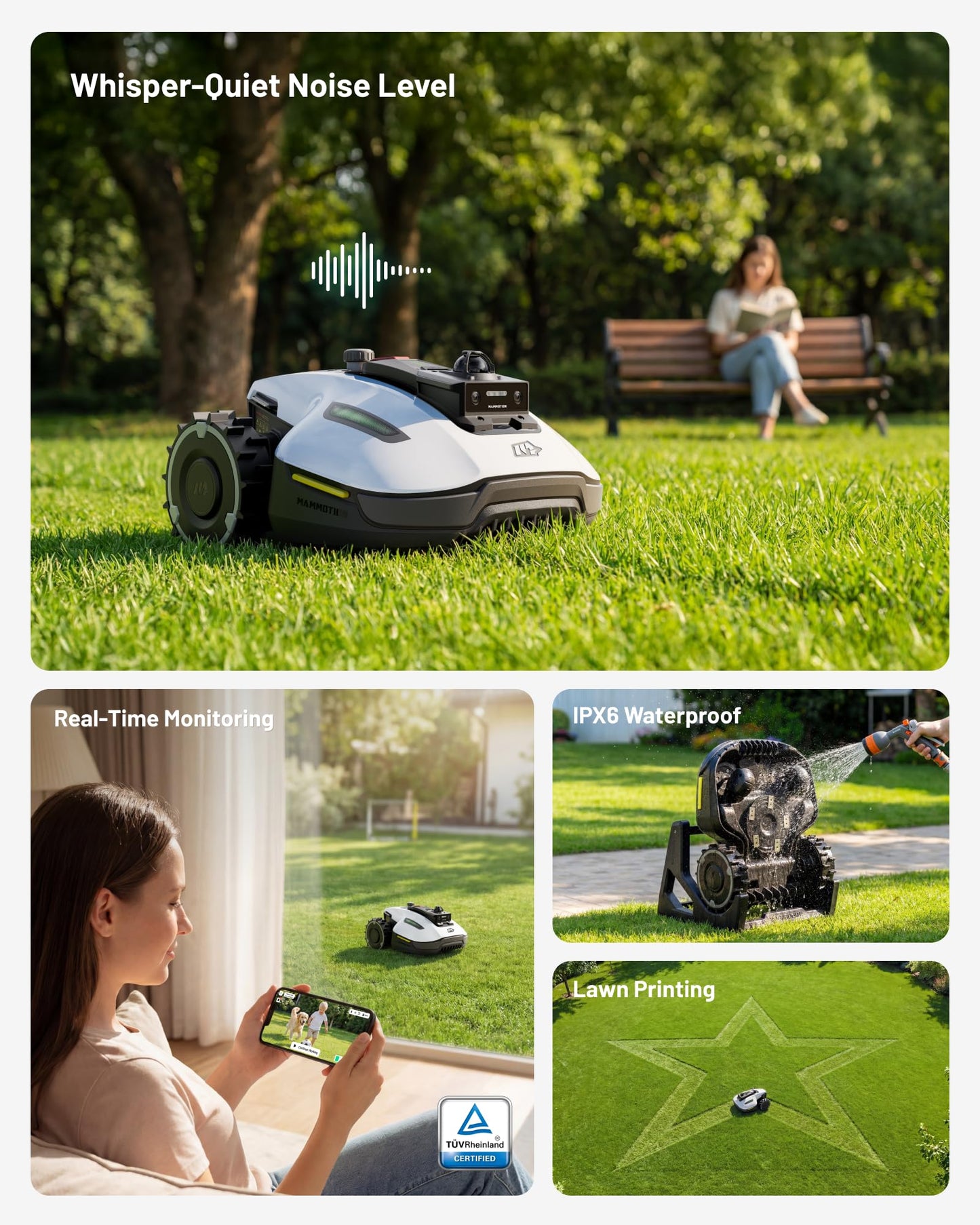 MAMMOTION YUKA mini 2 1000 Robot Lawn Mower without Boundary