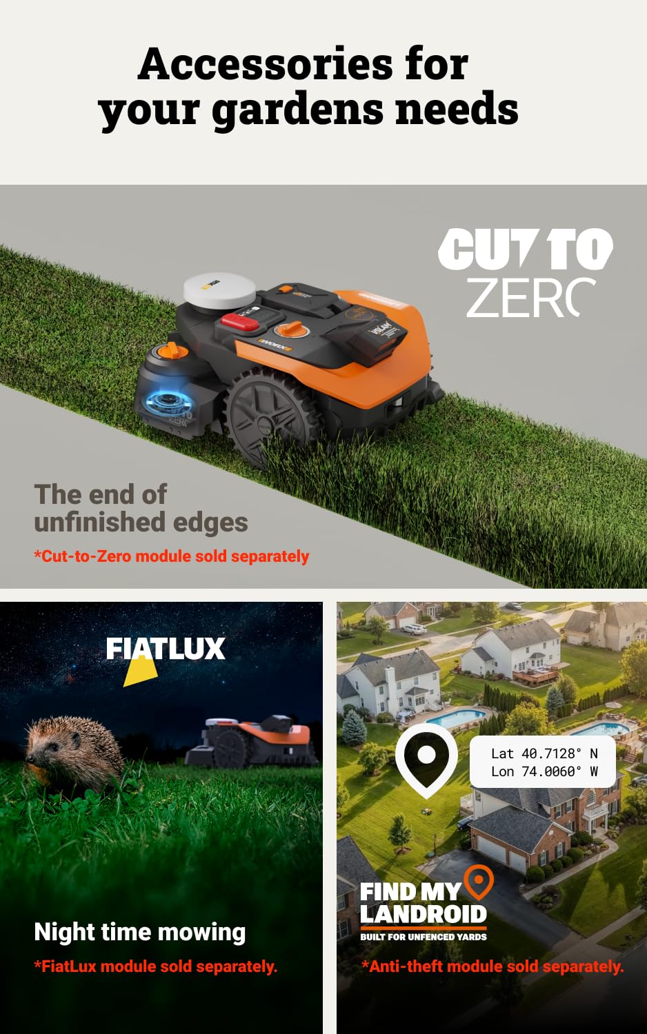 WORX Landroid Vision Cloud WR303E 2WD Robotic Lawn Mower