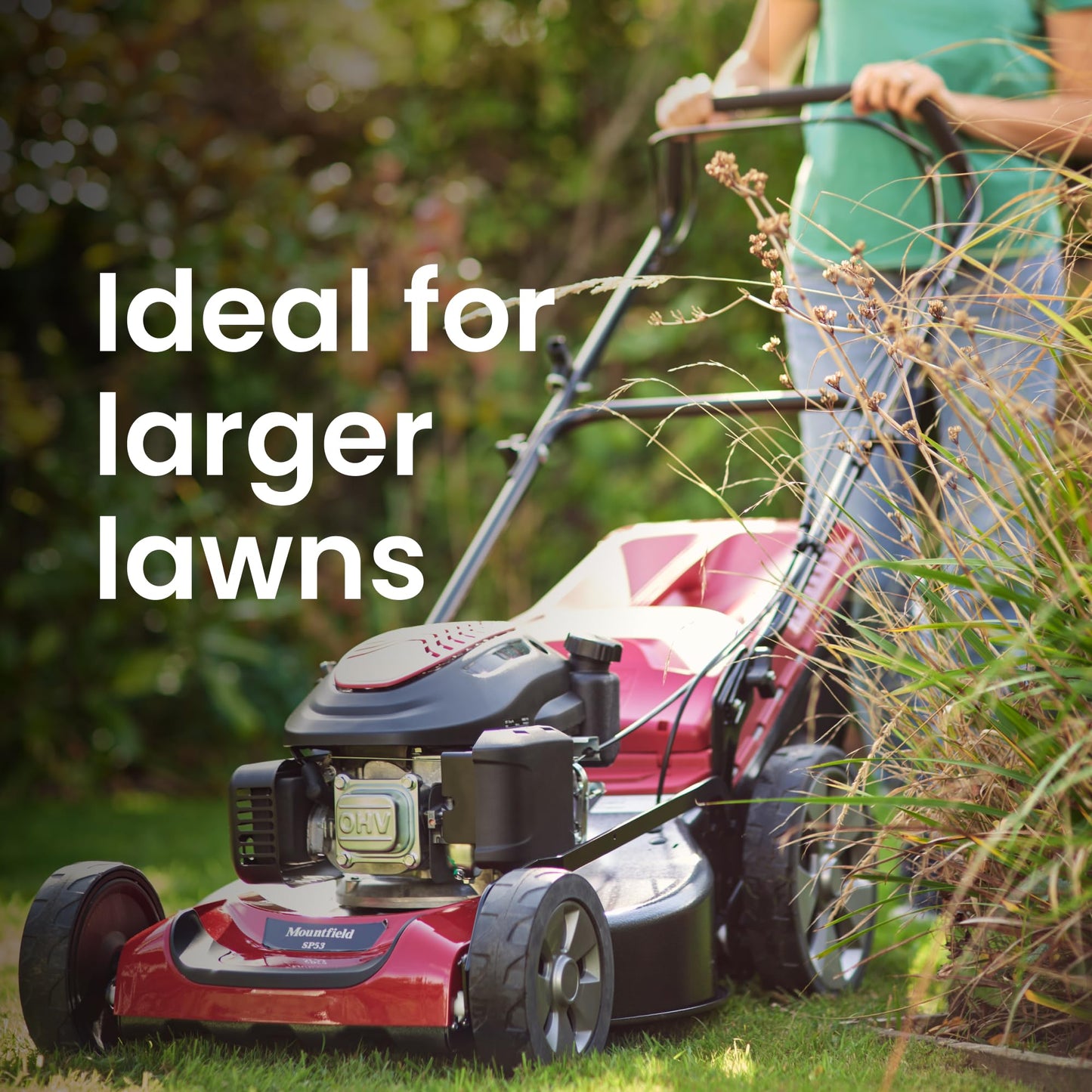 Mountfield Petrol Lawnmower SP53, 166 cc, 51 cm – Self-Propelled, Mulching – Lawns up to 1,800 sqm
