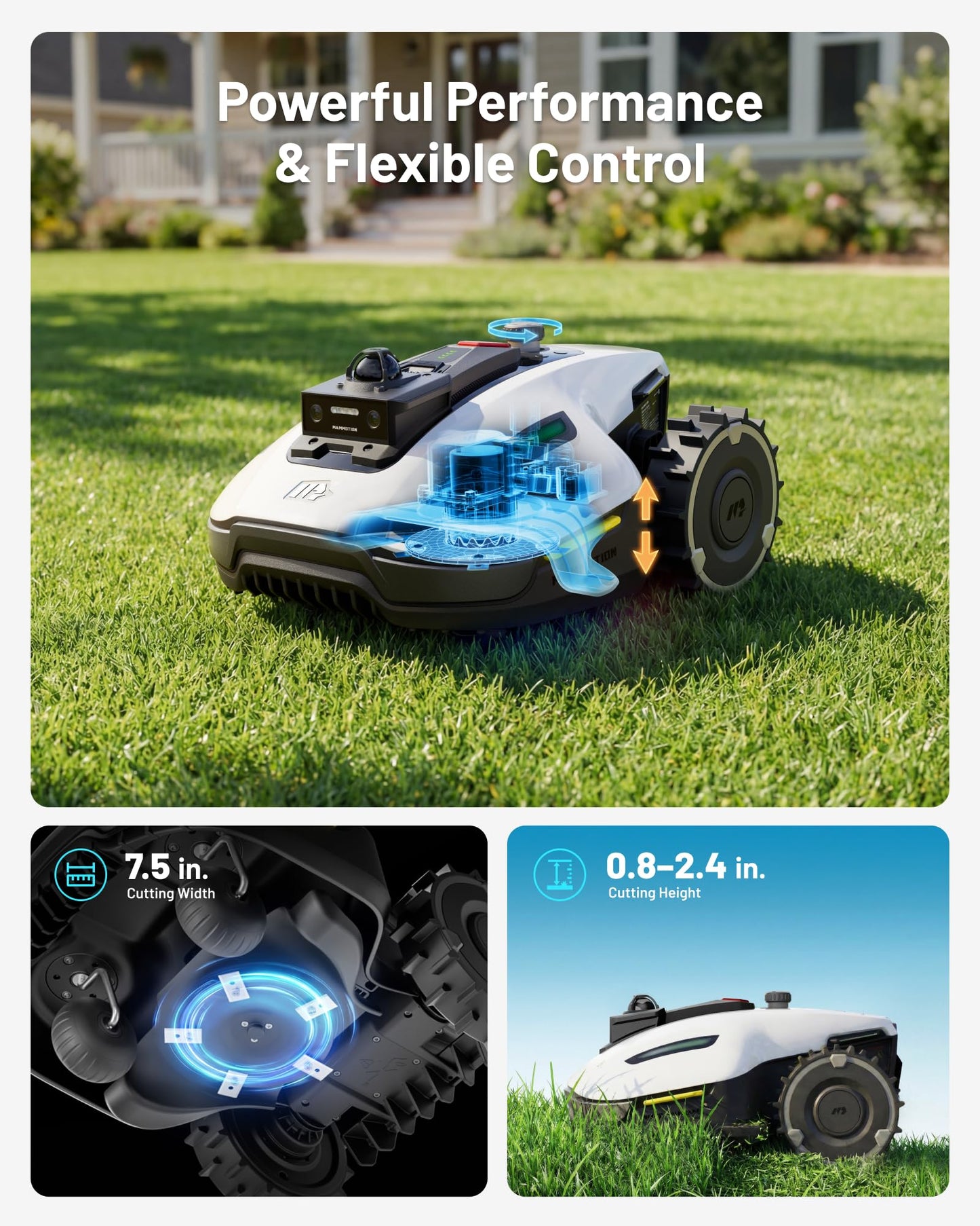 MAMMOTION YUKA mini 2 1000 Robot Lawn Mower without Boundary