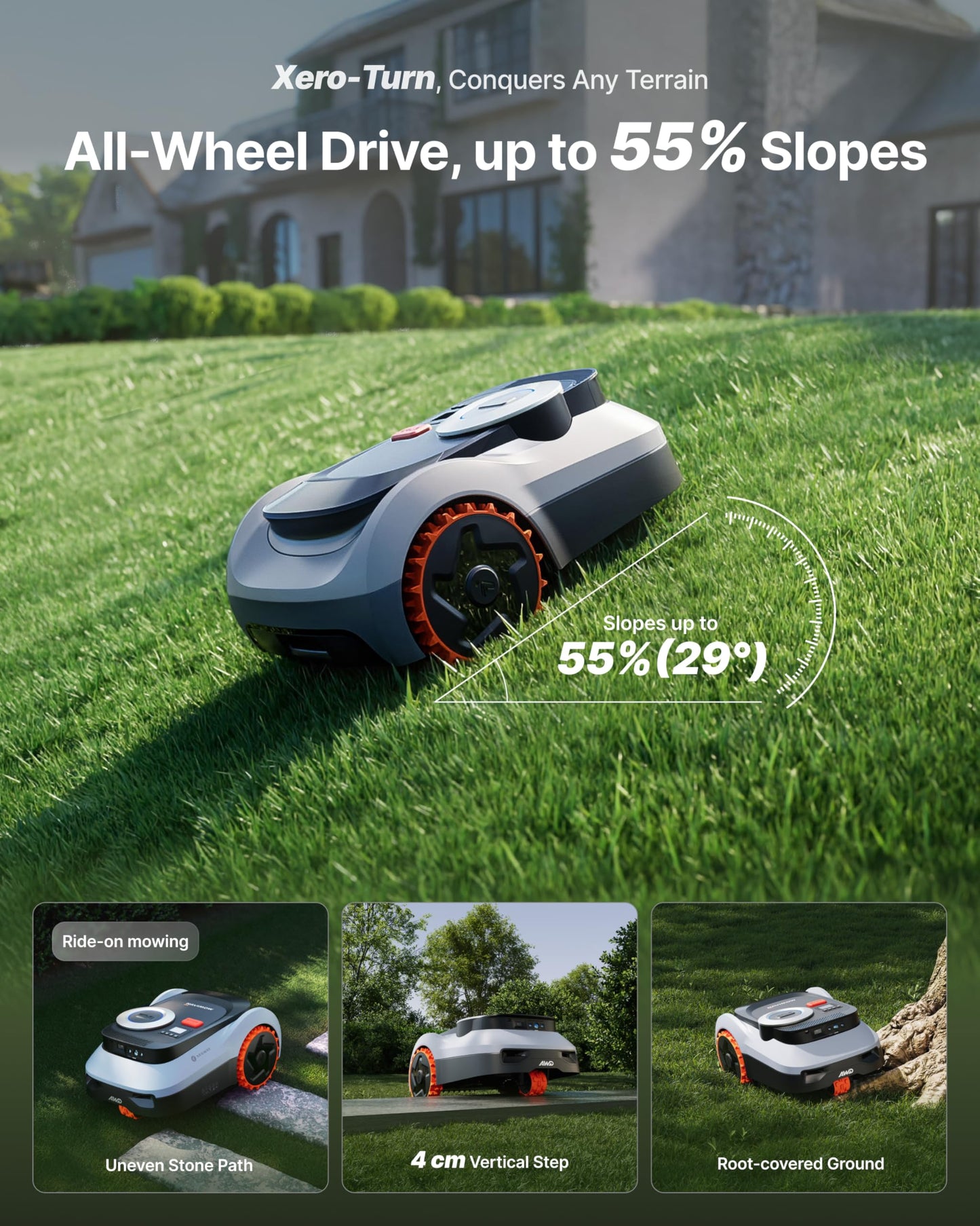 Segway Navimow i210 LiDAR Pro Robotic Lawn Mower with Garage M for 1000 m²