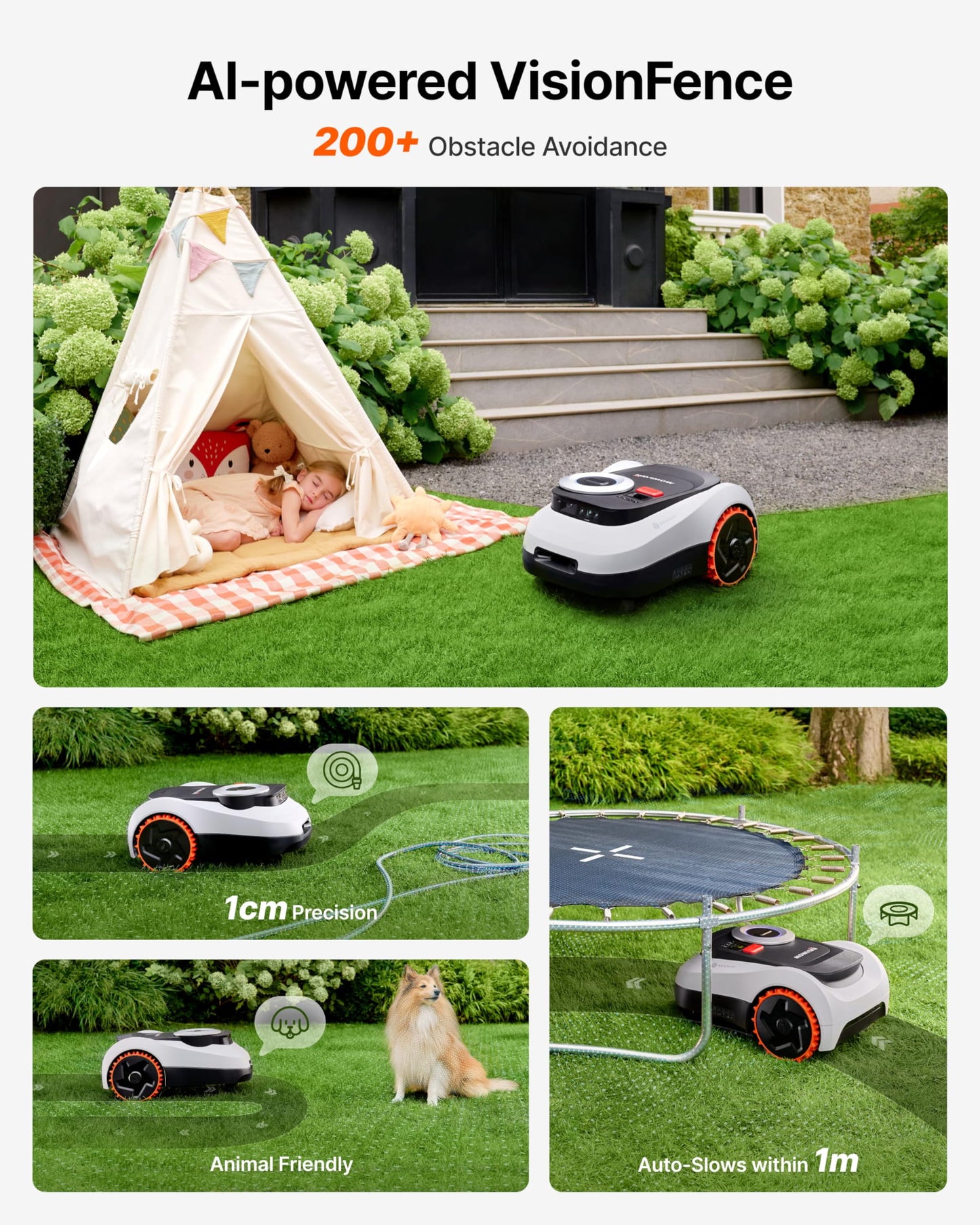 Segway Navimow i208 LiDAR Robotic Lawn Mower, with Garage M, Rec. 800 m²